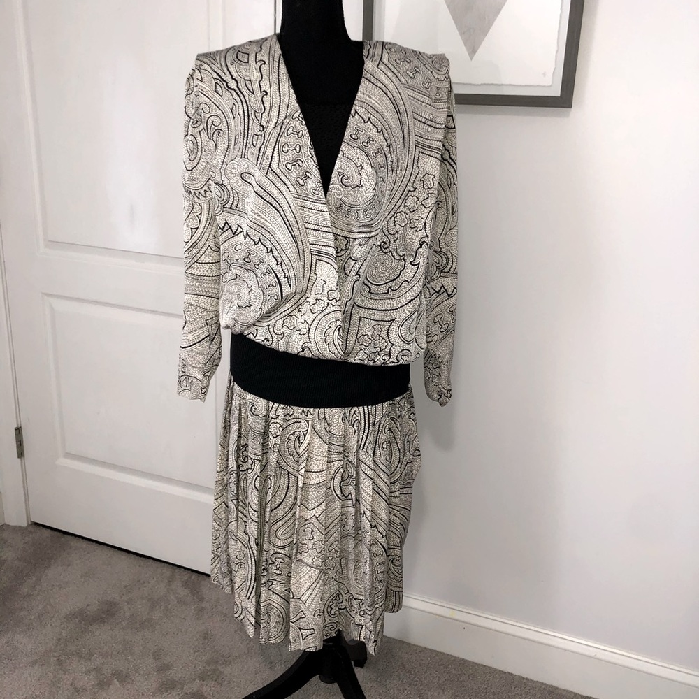 Vintage sz 6 Liz Claiborne drop waist dress